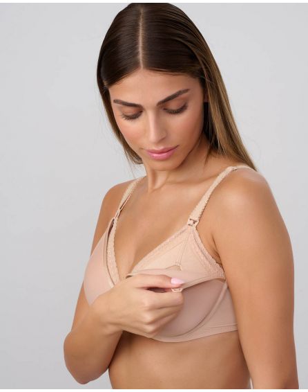 חזיית הנקה מריפוד ספייסר קל עם ברזלים 